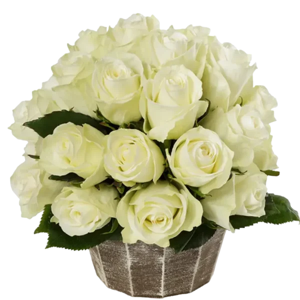 Highlight - White Rose Bouquet